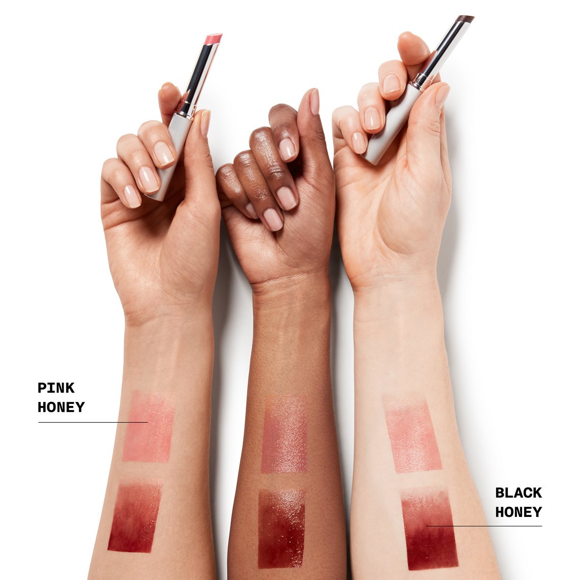 Texturen auf Unterarmen von Almost Lipstick / Clinique