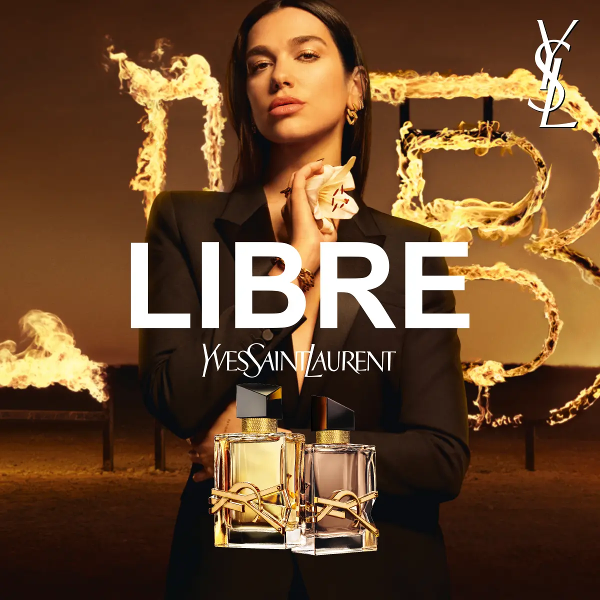 LIBRE FLOWERS & FLAME und Dua Lipa