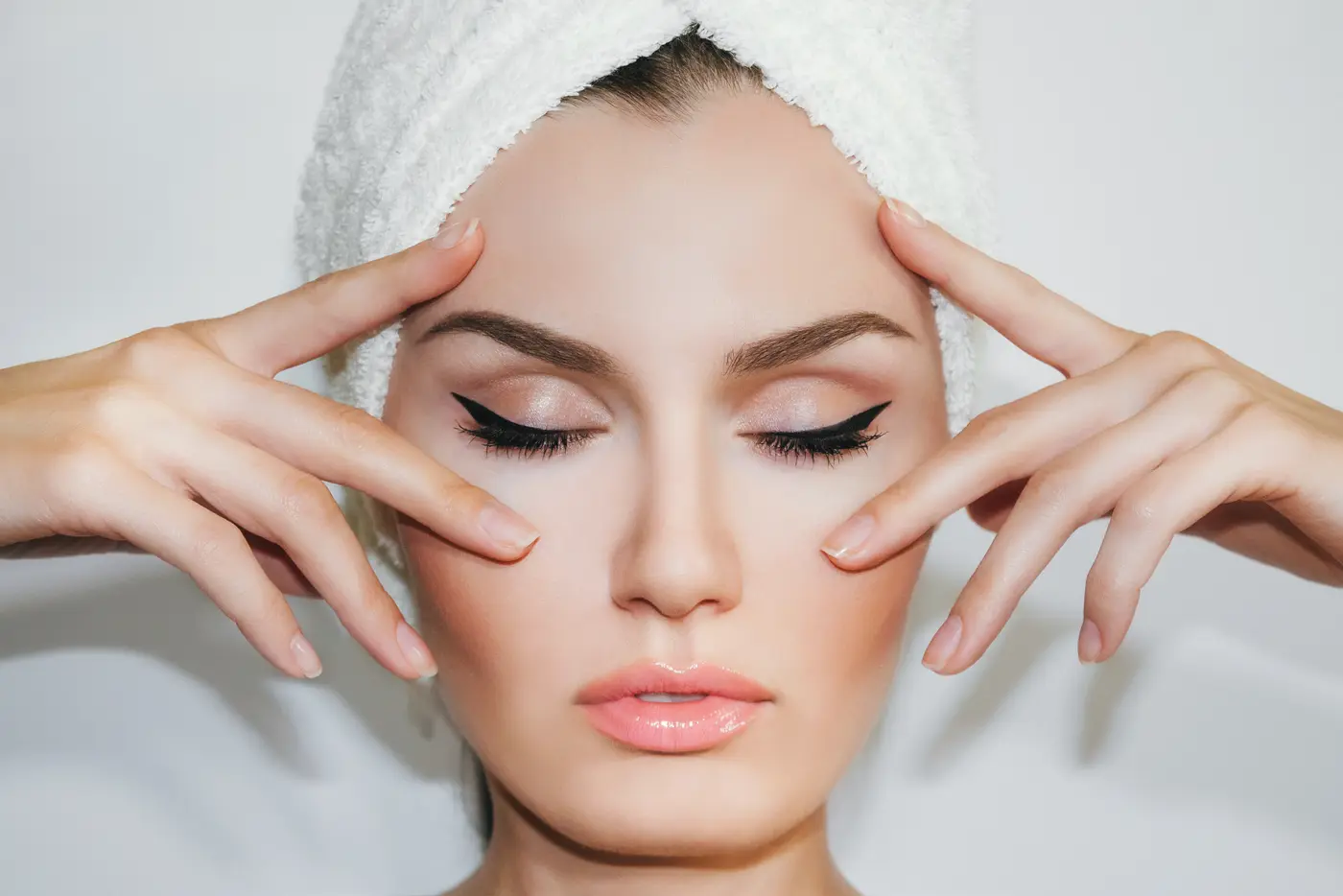 Close up Frau mit glatter Haut