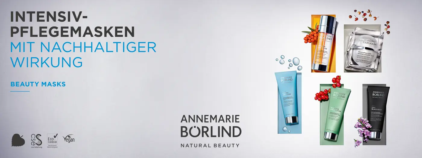 Verschiedene Pflegemasken