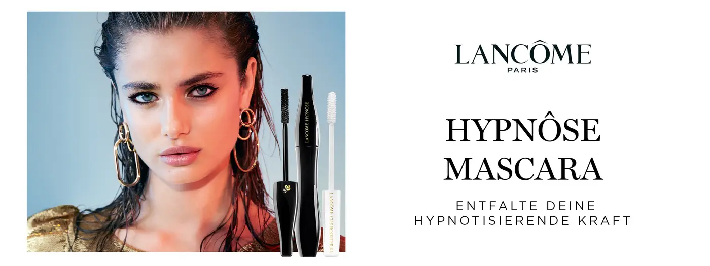 Geschminkte Frau mit Lancôme Hypnôse Mascara
