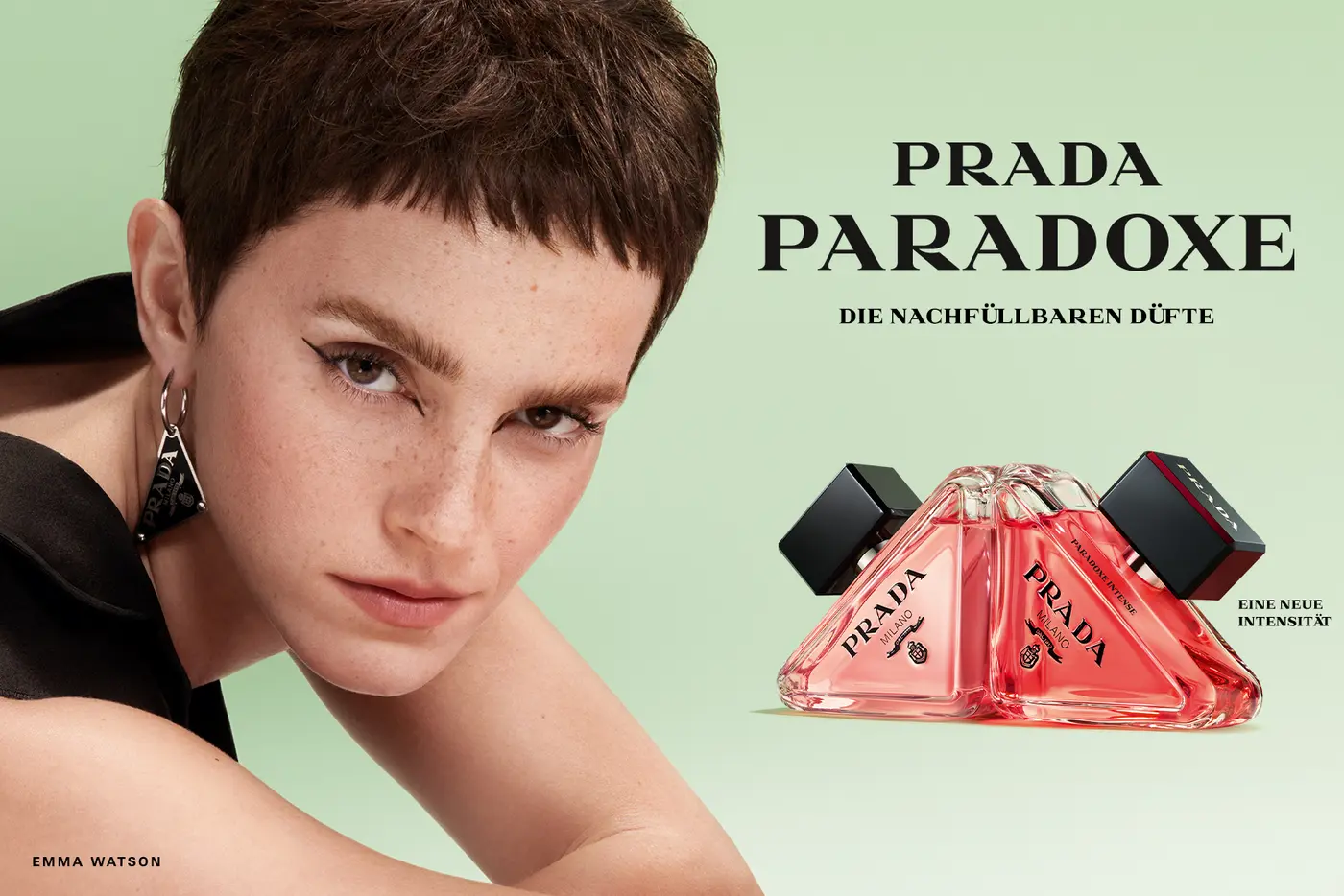 Emma Watson, Kampagnengesicht von PRADA PARADOXE INTENSE