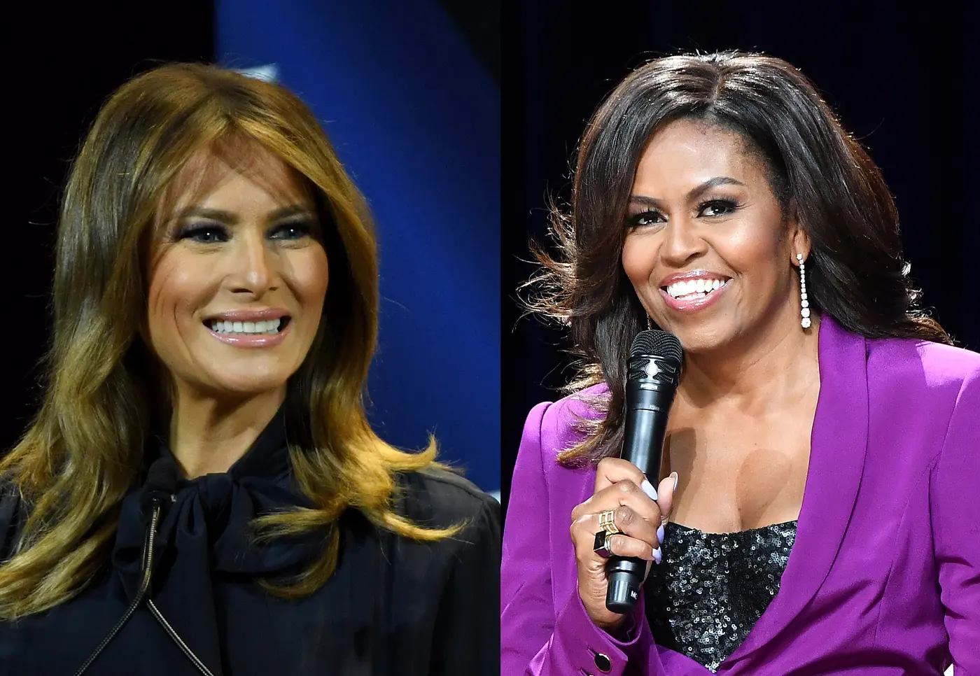 Melania Trump und Michelle Obama