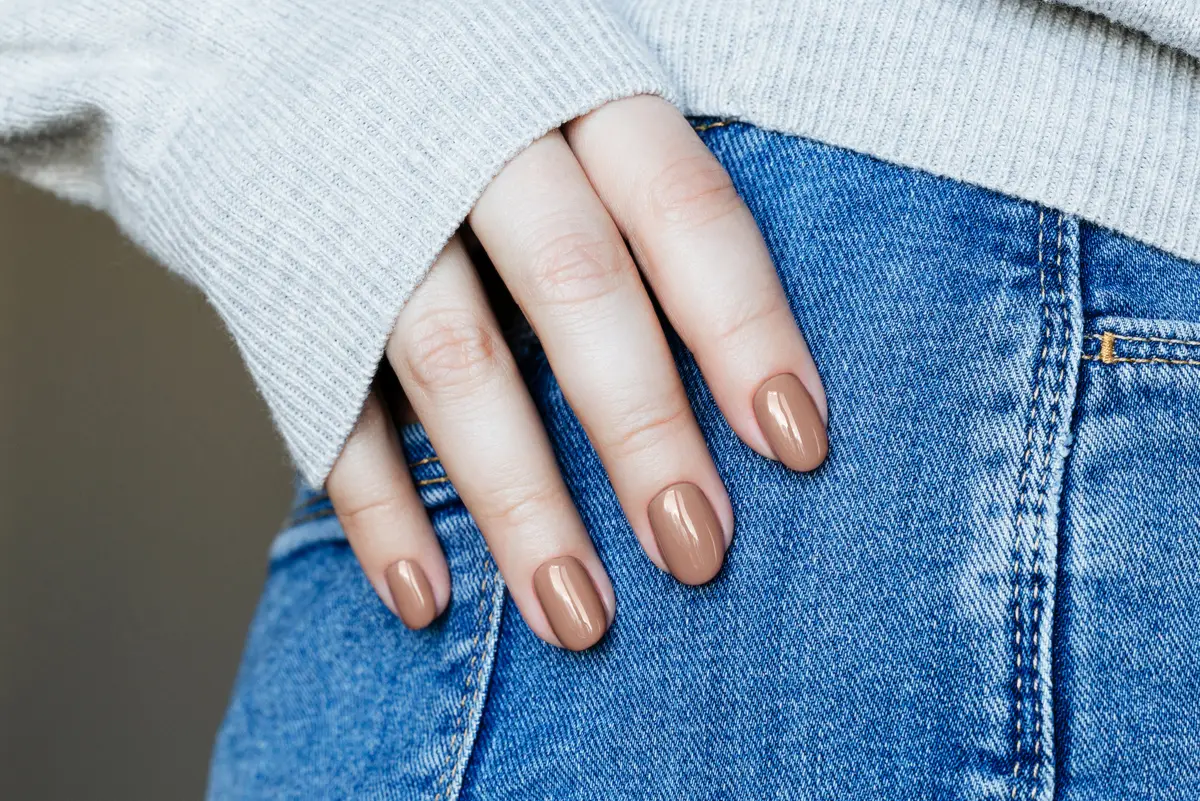 Chocolate Milk Nails