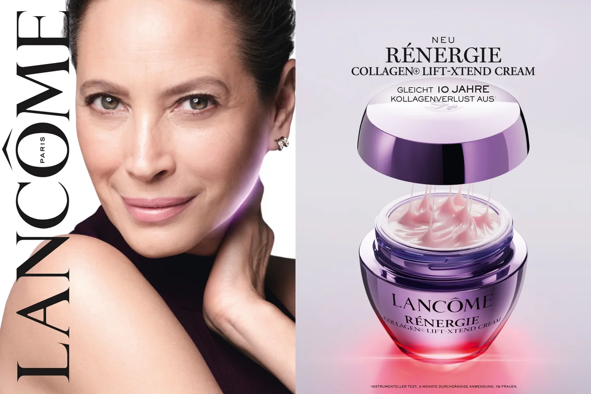 Kampagnenvisual Rénergie Collagen+ Lift-Xtend Cream, Christy Turlington 