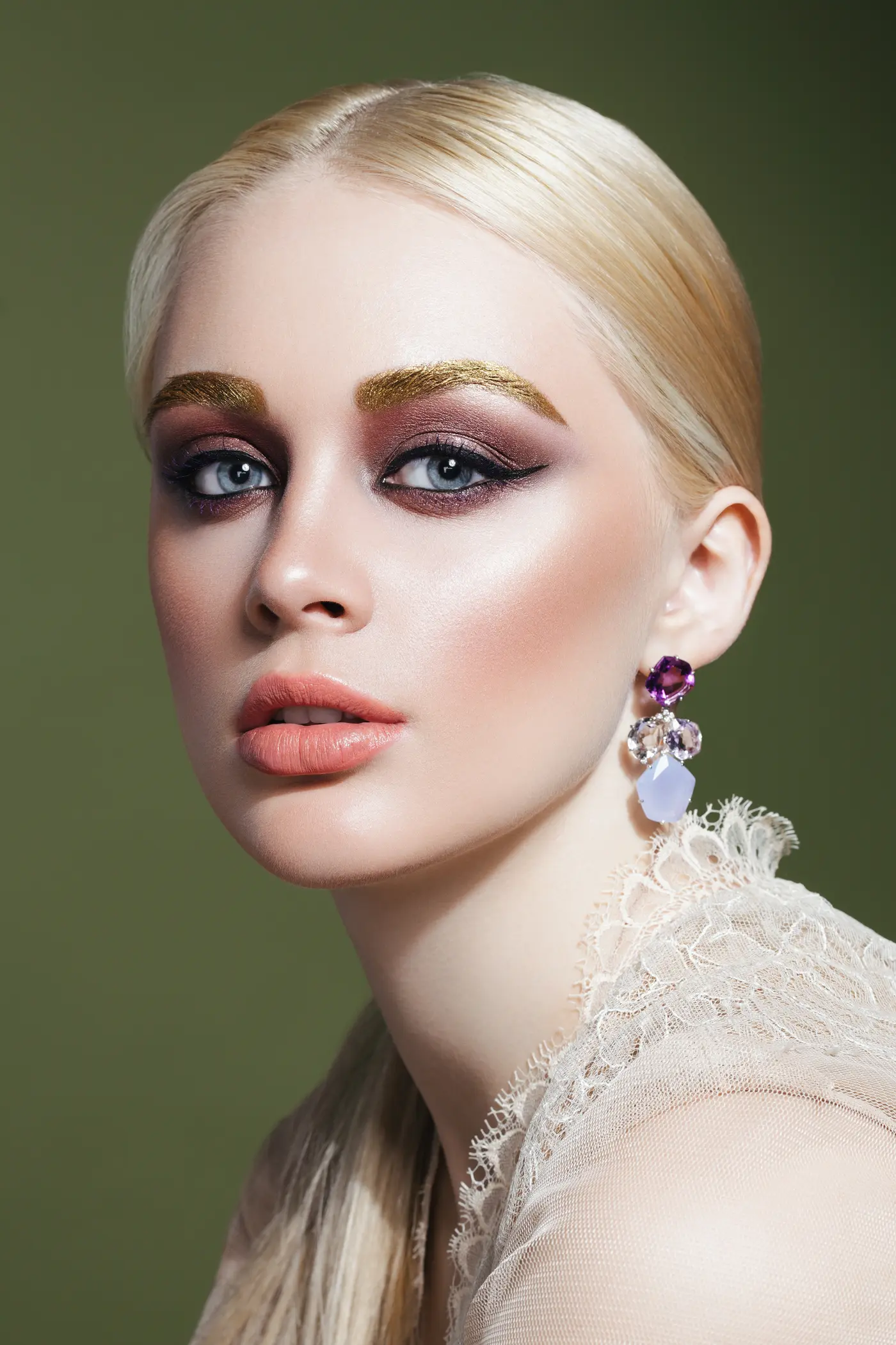 Frau mit Make-up