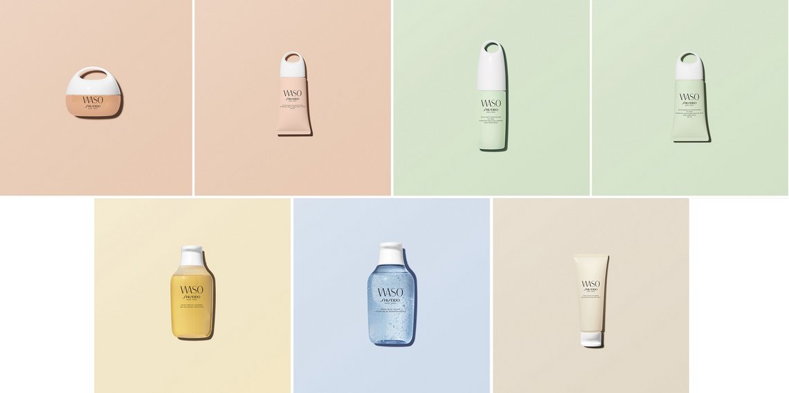 Produkte der Shiseido Gesichtspflege Waso im Überblick