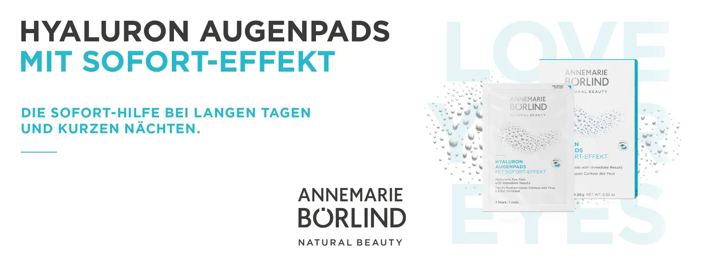 Annemarie Börlind Natural Beauty: Hyaluron Augenpads gegen Augenringe