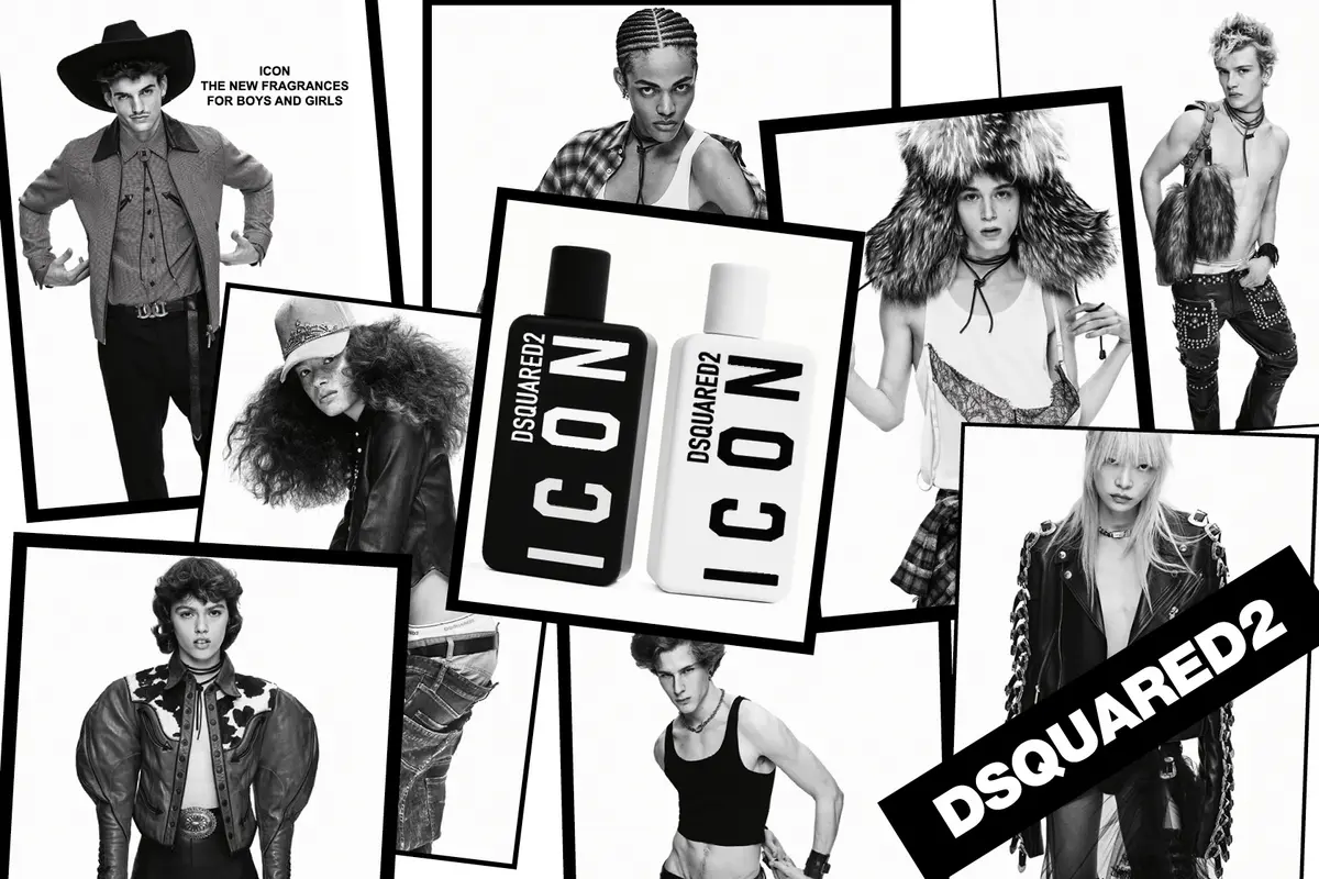 Kampagnenbild von Icon Duft-Duo von Dsquared2