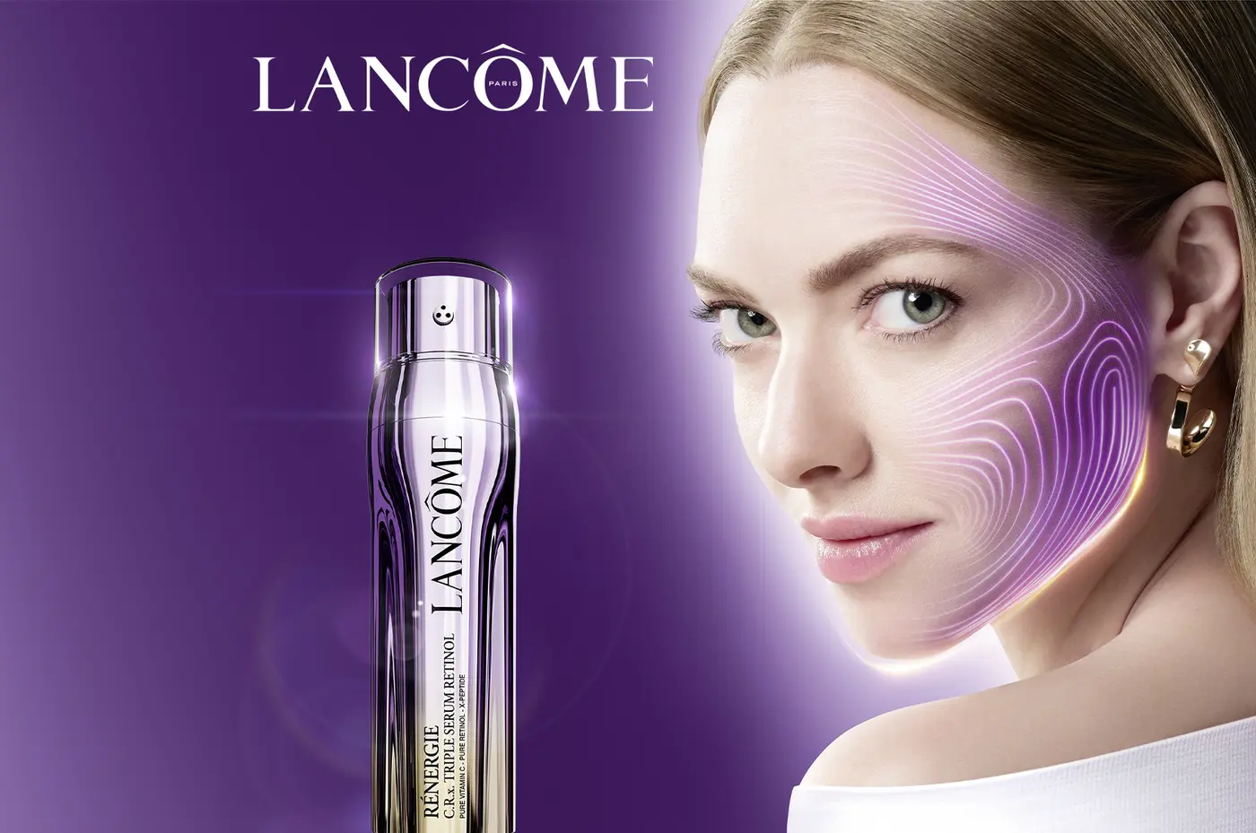 Kampagnenvisual Rénergie C.R.x. Triple Serum Retinol von Lancôme