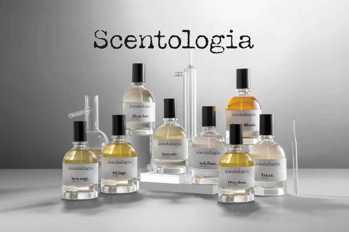 Produktrange der Luxusparfummarke Scentologia