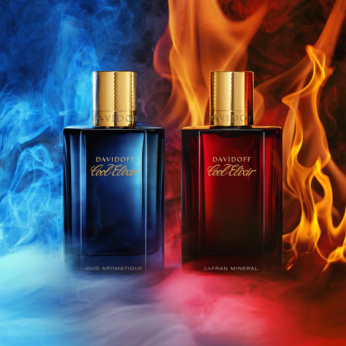 Flakonabbildungen von Davidoff Cool Elixir Safran Mineral &amp; Aromatic Oud