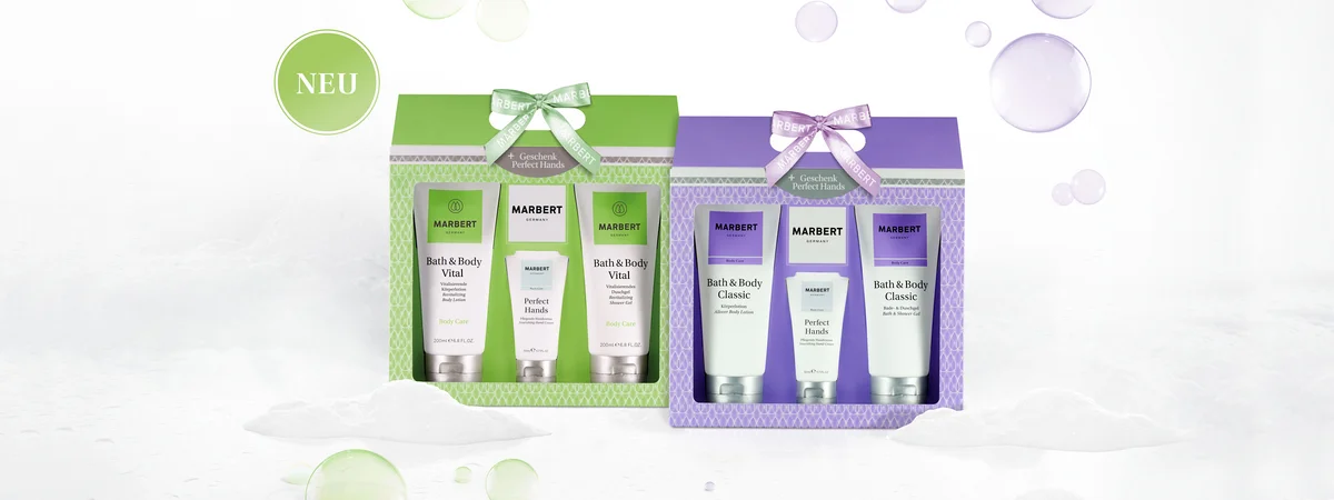 Marbert Pflege-Geschenksets in einem Visuell