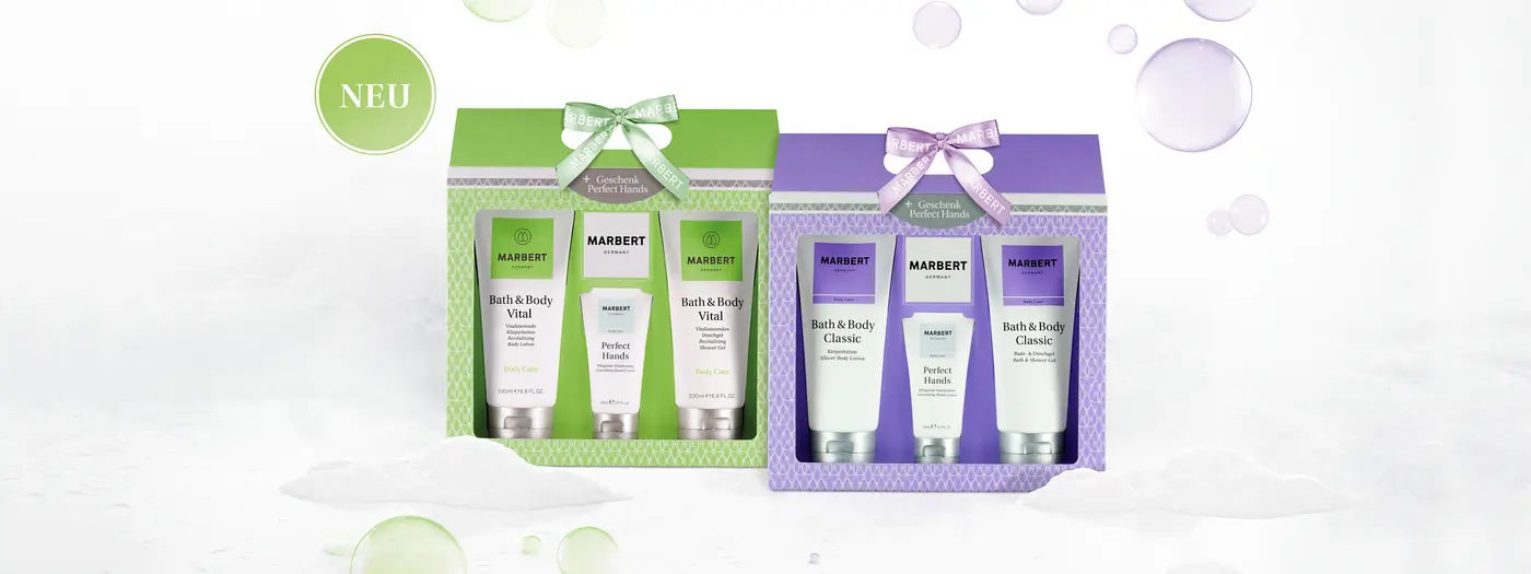 Marbert Pflege-Geschenksets in einem Visuell