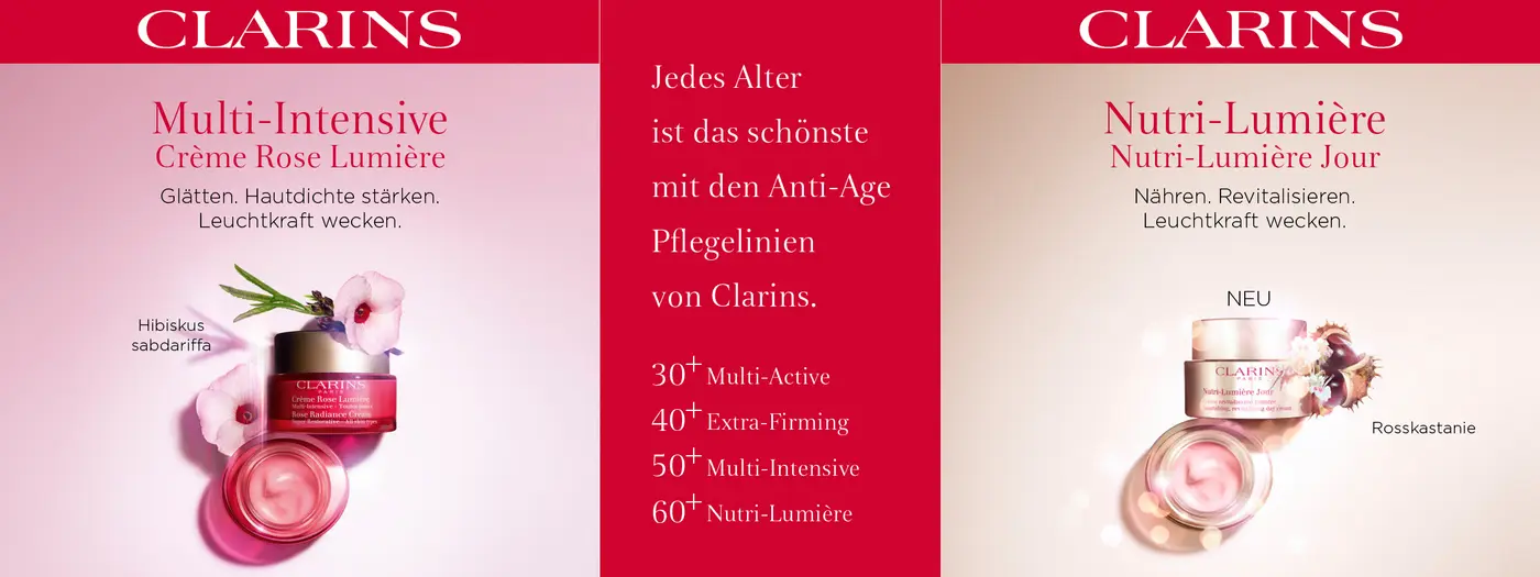 Clarins Nutri-Lumière für schöne Haut in jedem Alter