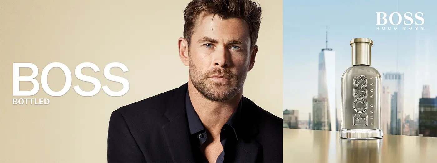 Chris Hemsworth als BOSS BOTTLED Markenbotschafter für BOSS BOTTLED Eau de Parfum