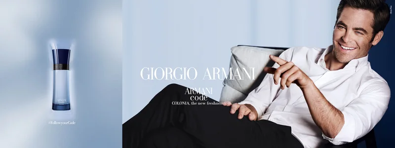 Kampagnenvisuell von dem Herrenduft Armani Code Colonia