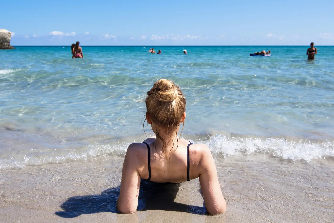 Frau am Strand