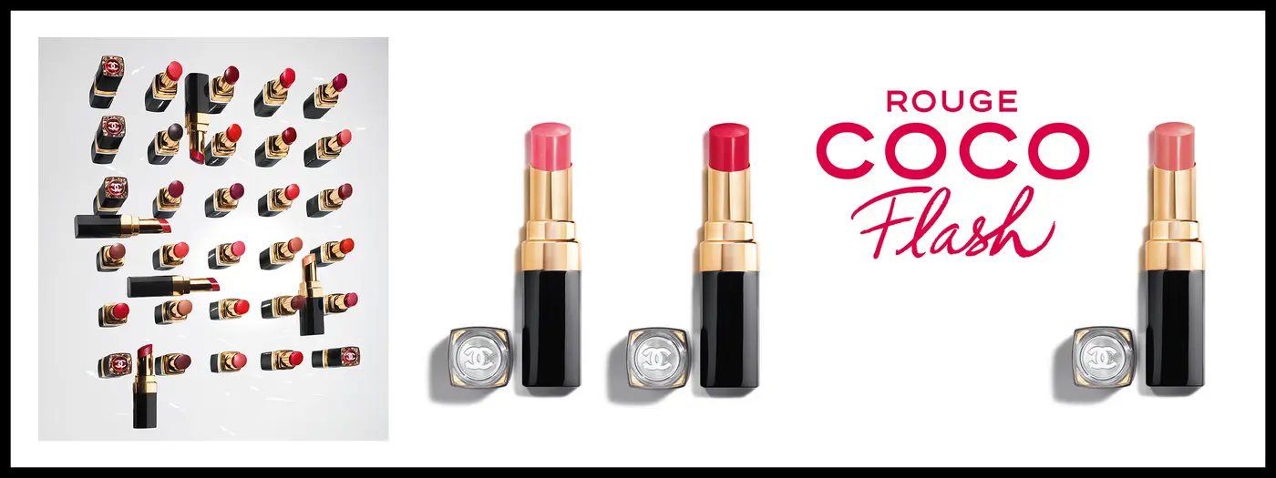 Lippenstifte und Schriftzug