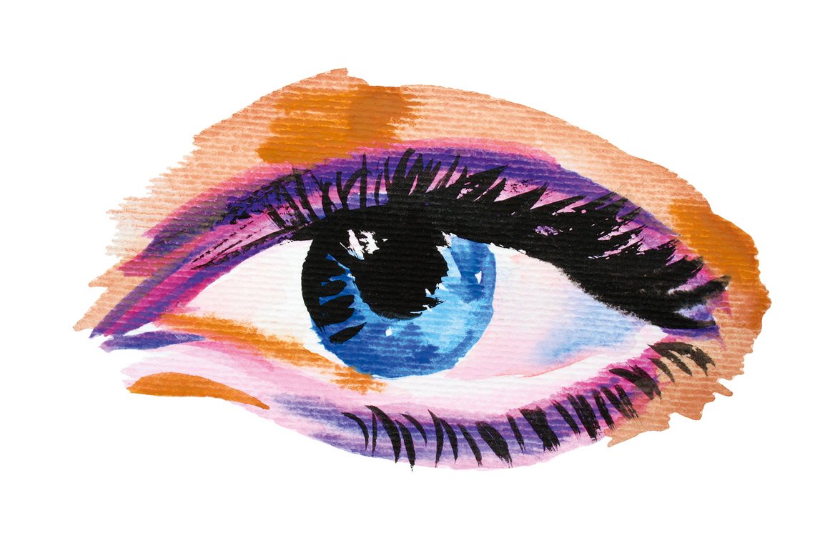 Zeichnung von Blauem Auge