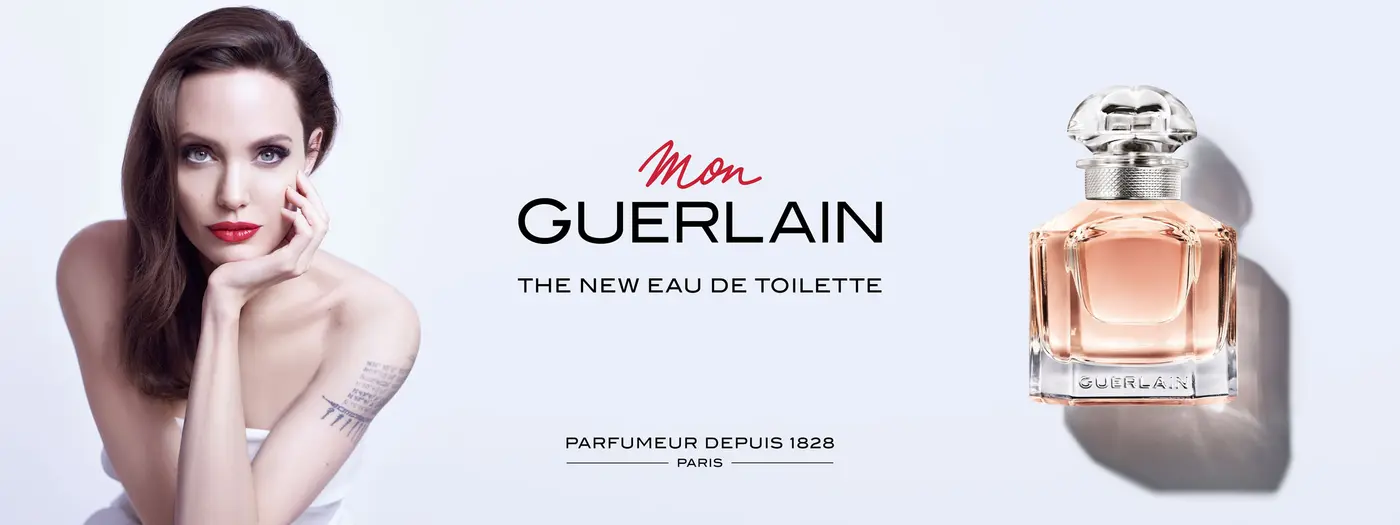 Model, Schriftzug und Flakon