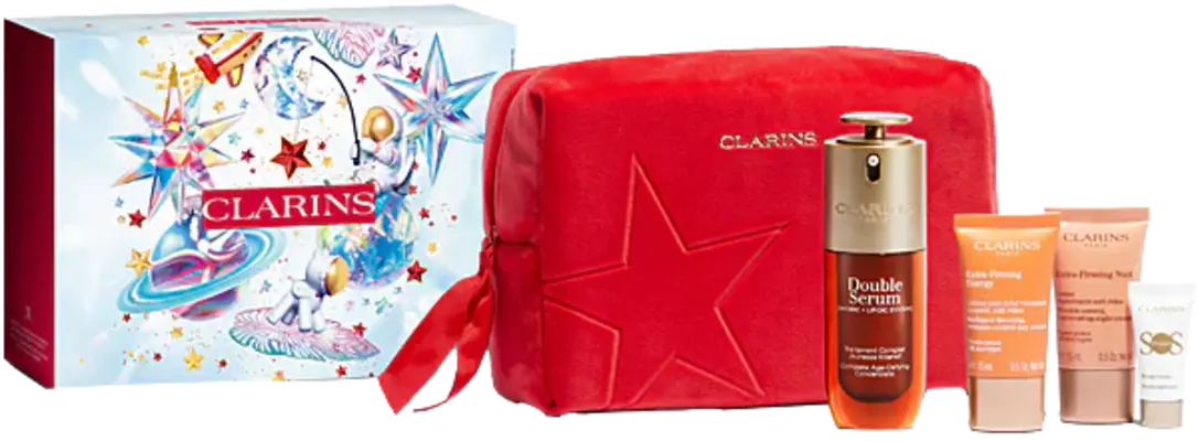 Clarins – Double Serum & Extra-Firming XMas-Set 24, 5-teilig