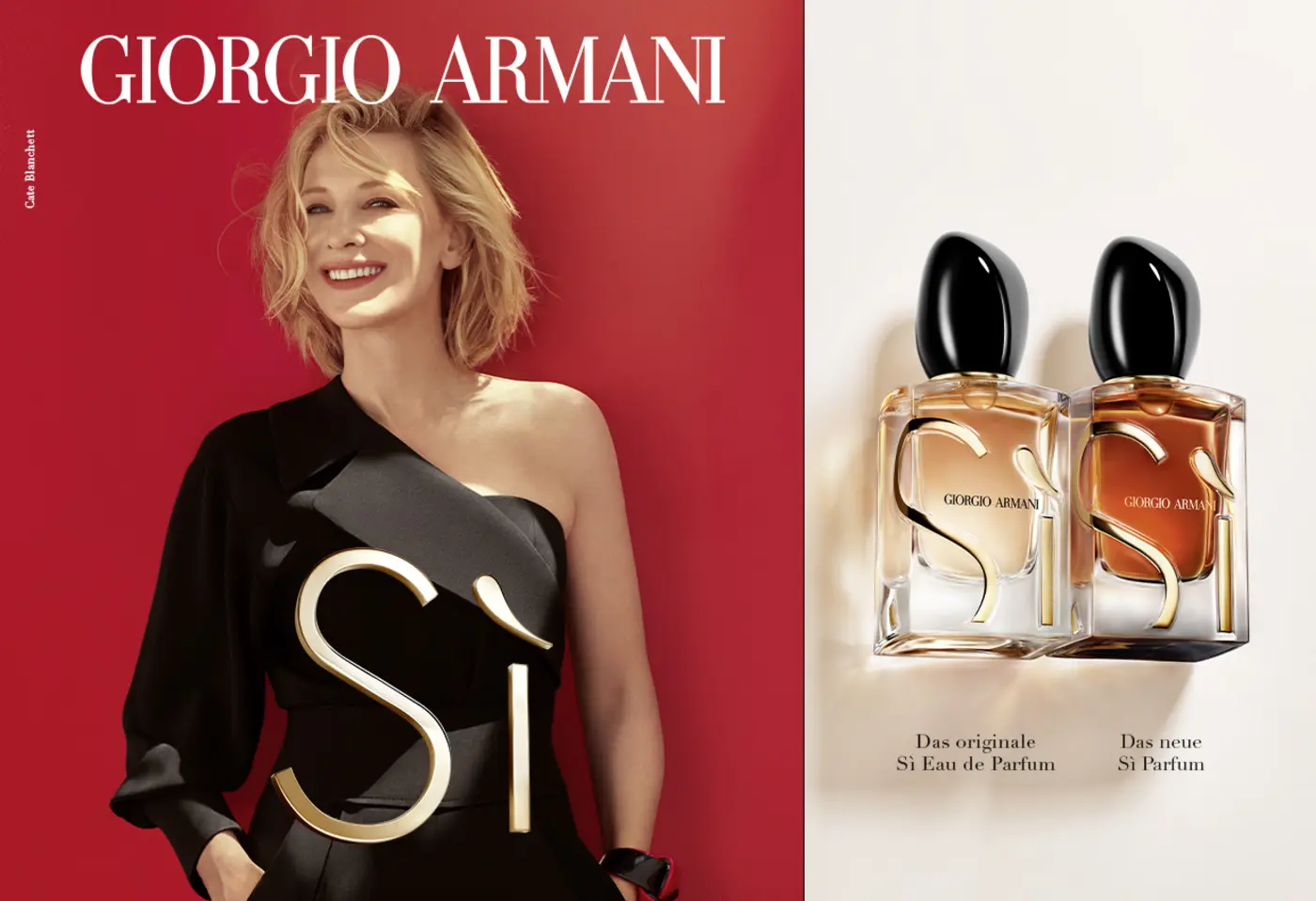 SÌ Parfum von Giorgio Armani, Kampagnenvisual mit Cate Blanchet