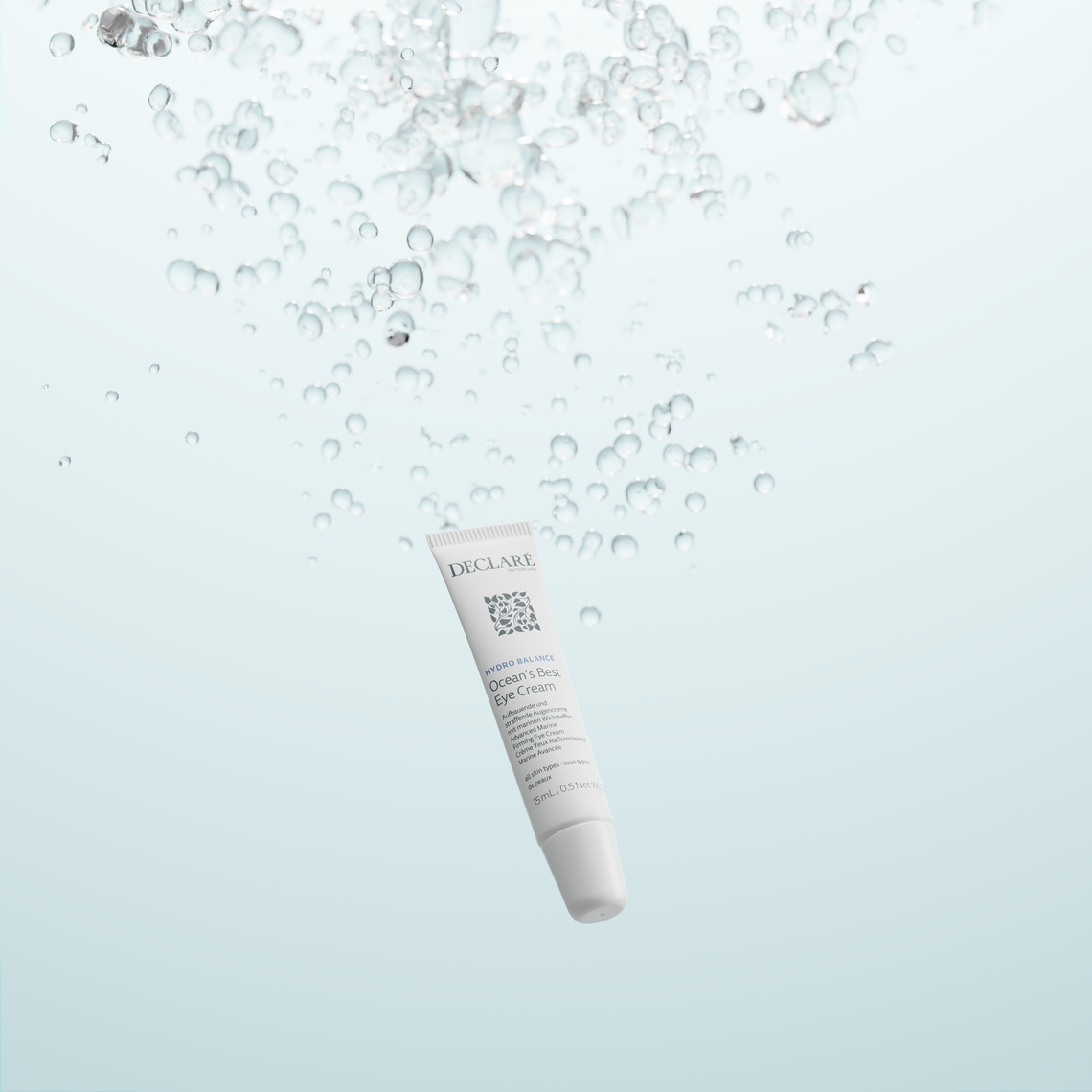Kampagnenvisual Declaré; Hydro Balance Ocean's Best Eye Cream
