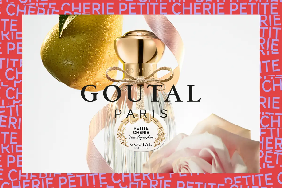 Kampagnenvisual von Goutal Paris, Flakon von Petite Chérie 
