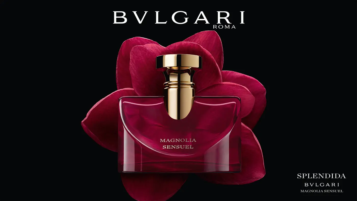 Flakon mit Magnolienblüte