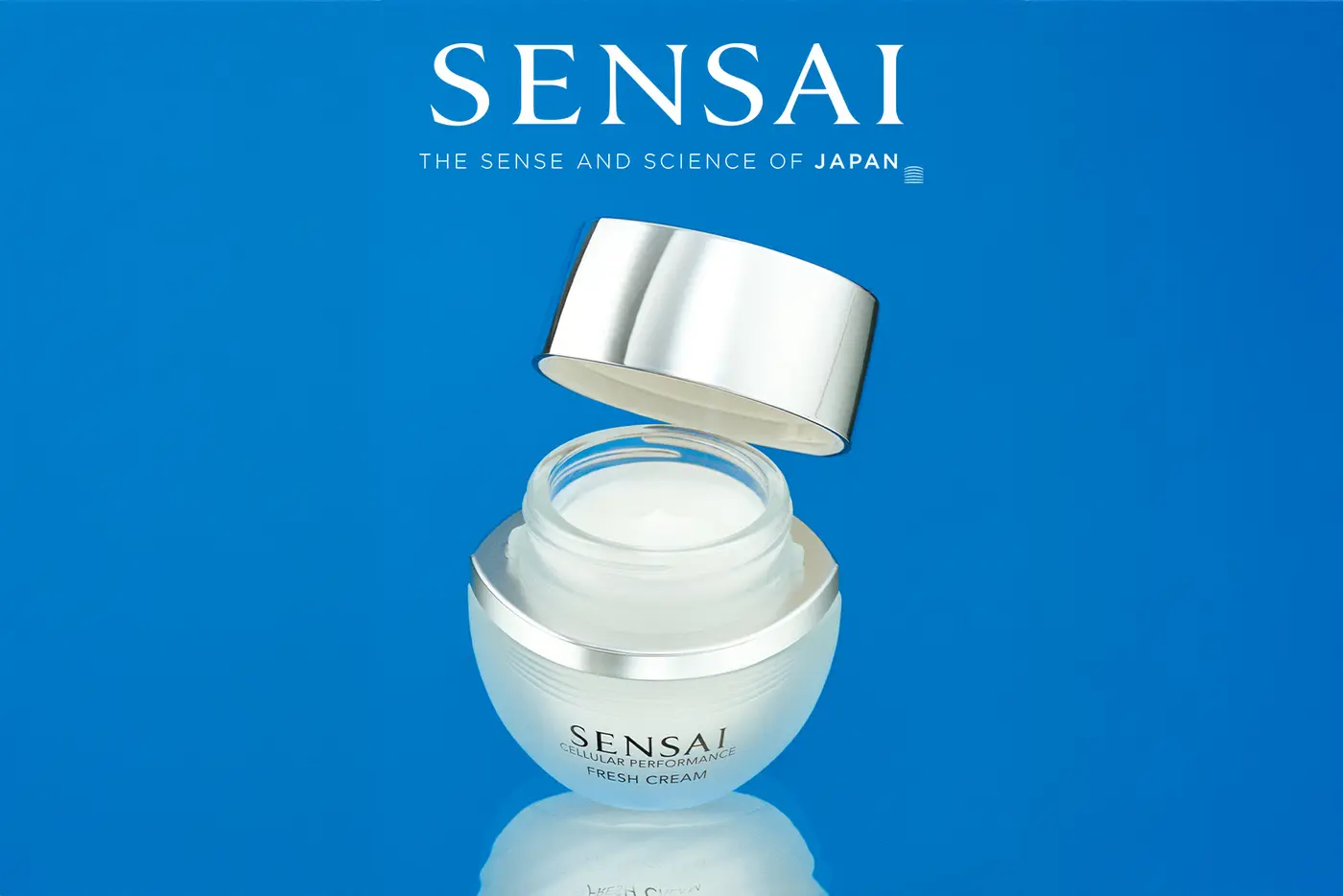 CELLULAR PERFORMANCE FRESH CREAM von SENSAI, Kampagnenvisual