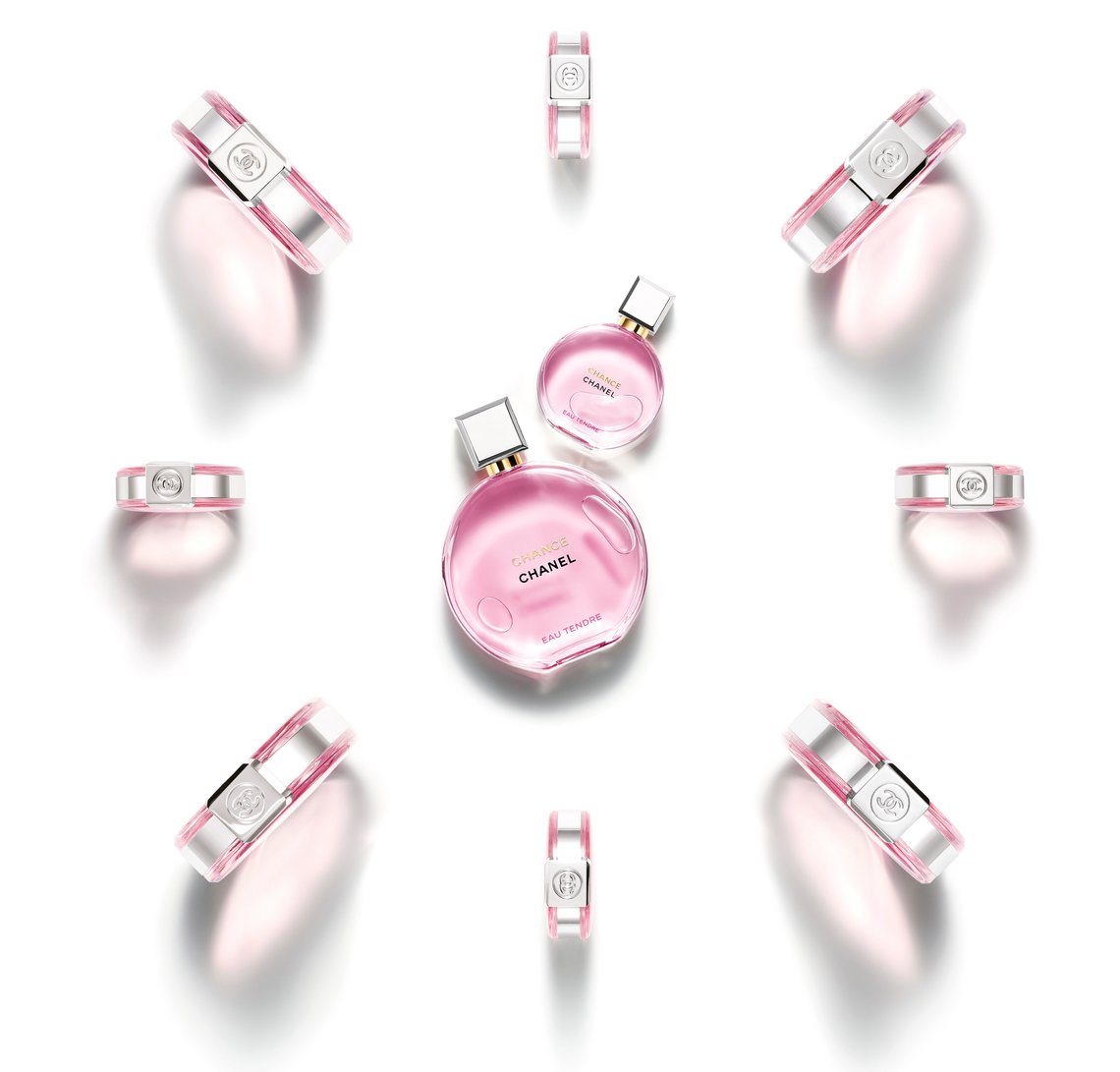 Chanel Chance Eau Tendre Eau de Parfum Rosaner Flakon von Chanel Chance Eau Tendre Eau de Parfum