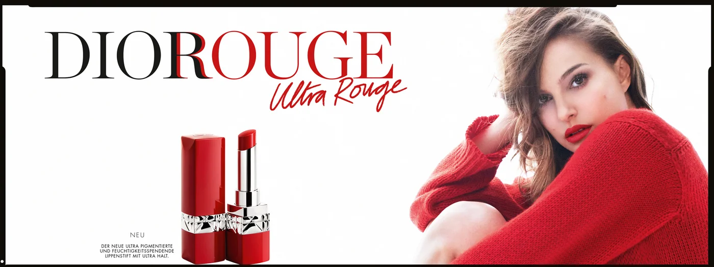 Nathalie Portman mit Dior Ultra Rouge Lippenstift