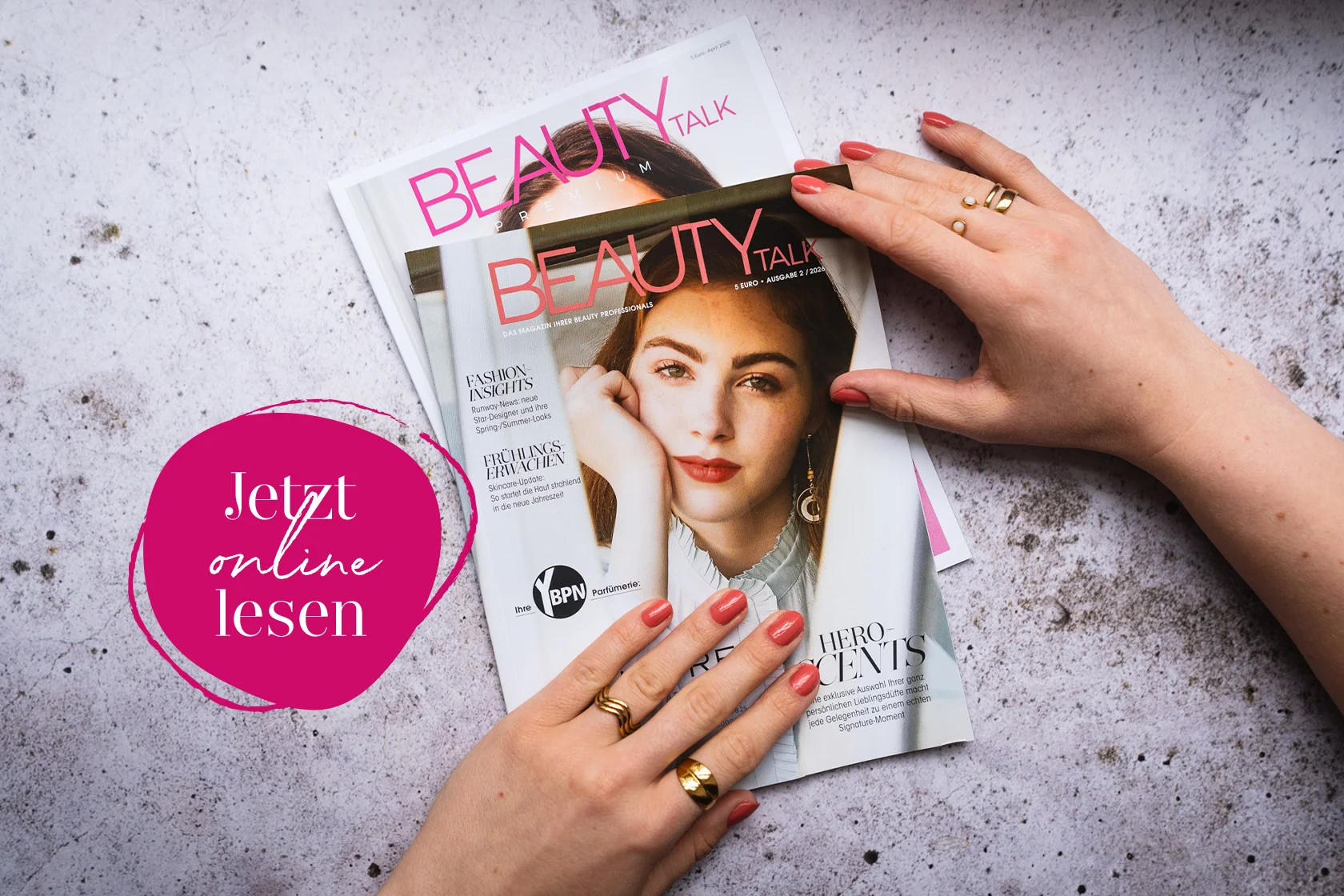 Close-up auf das Beautytalk Magazin