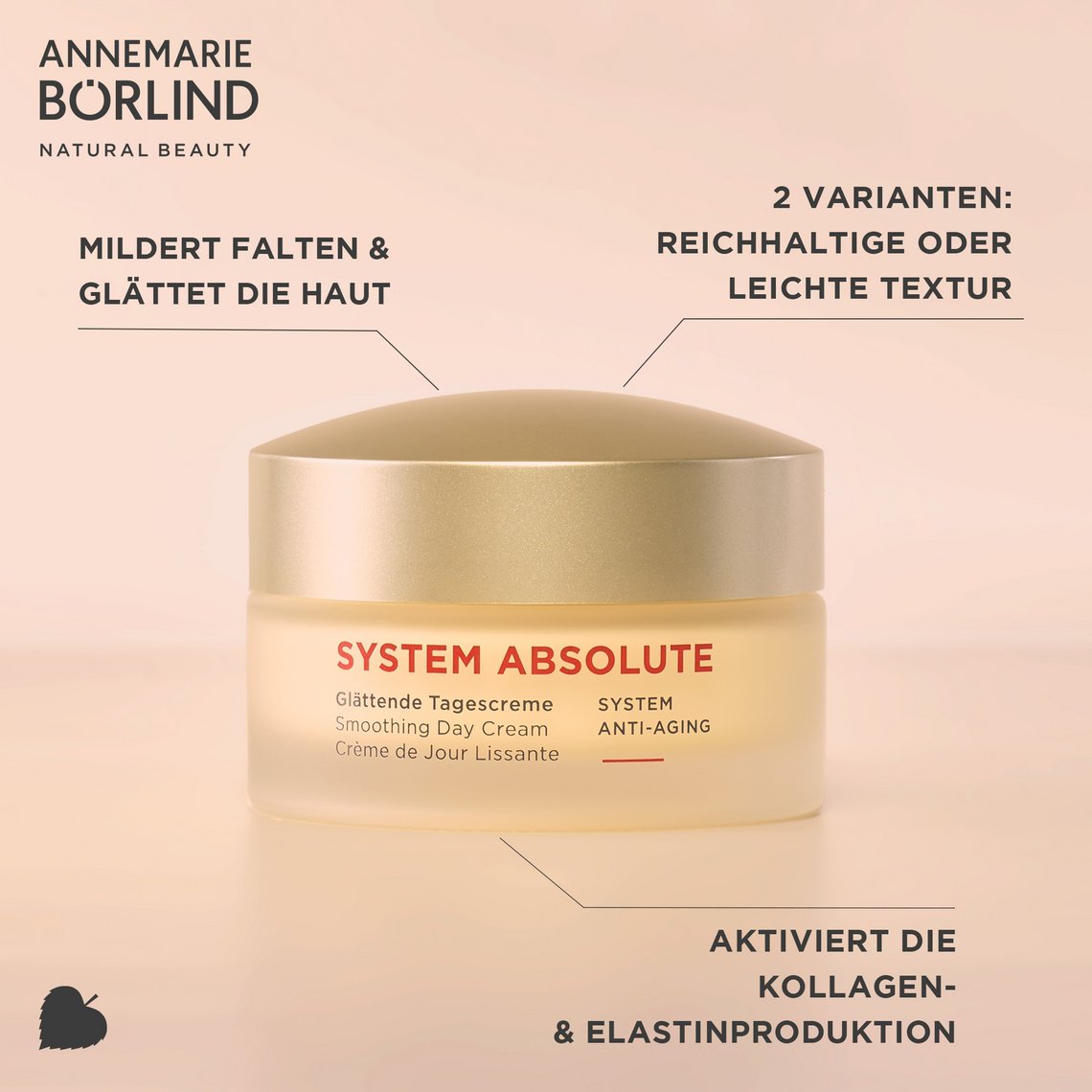 SYSTEM ABSOLUTE Glättende Tagescreme von ANNEMARIE BÖRLIND