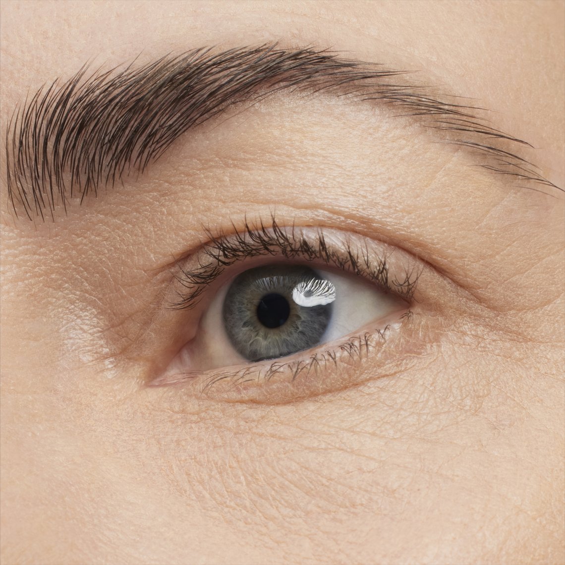 Vorher: Wimpern ohne Mascara