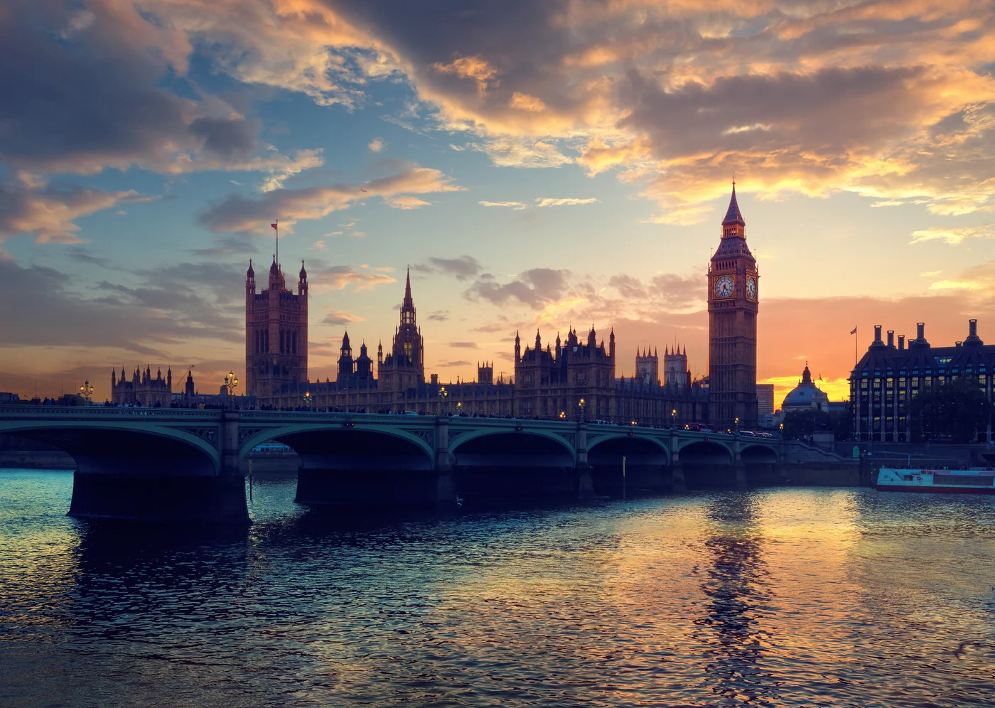 Londoner Skyline mit Big Ben