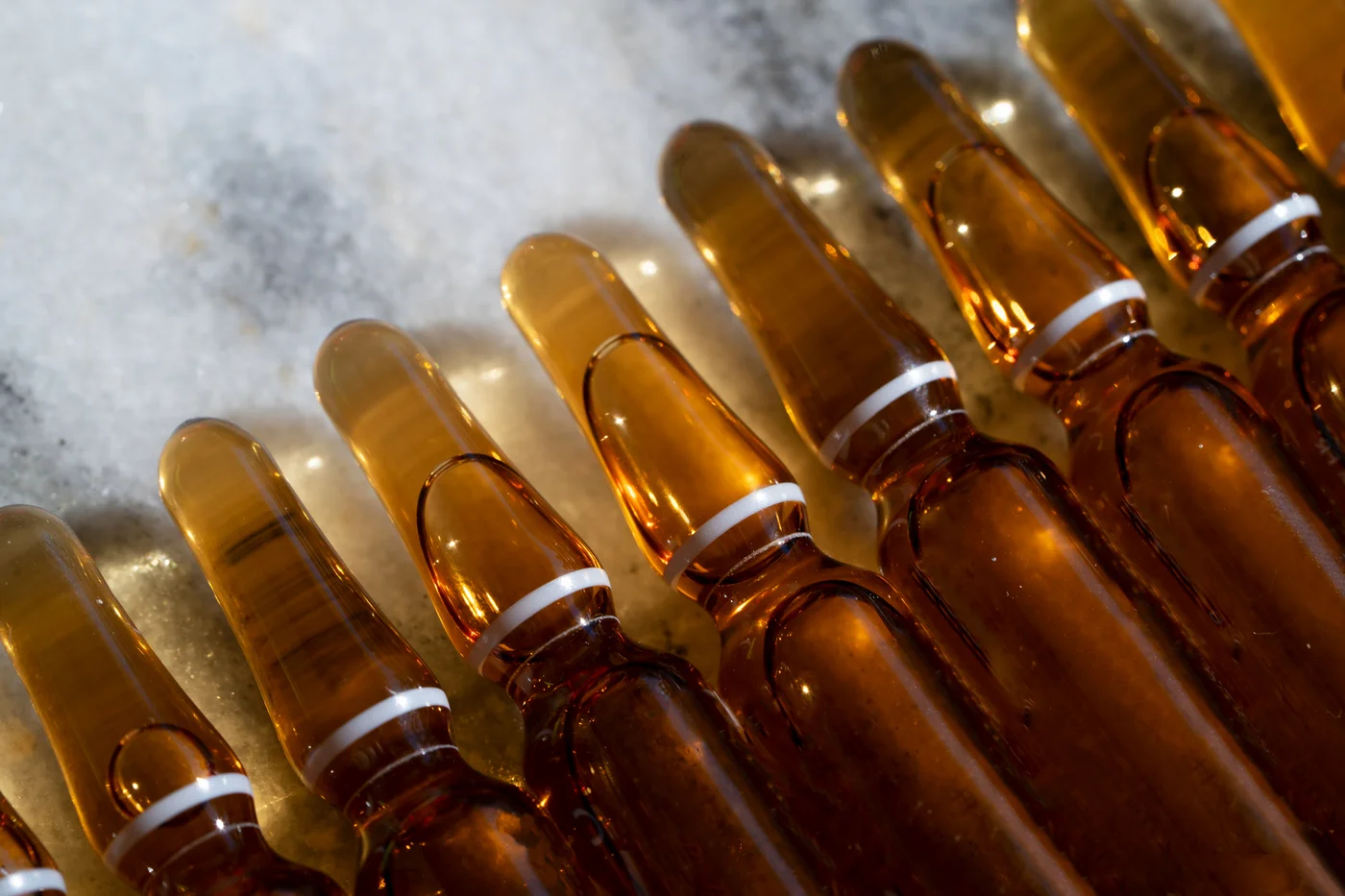 Nahaufnahme von Ampullen