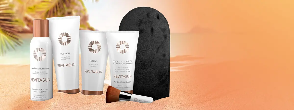 Mit dem REVITASUN Bräunungsspray zu gebräunter Haut