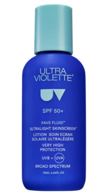 Ultra Violette – Fave Fluid Lightweight Fragrance-Free Skinscreen SPF50+