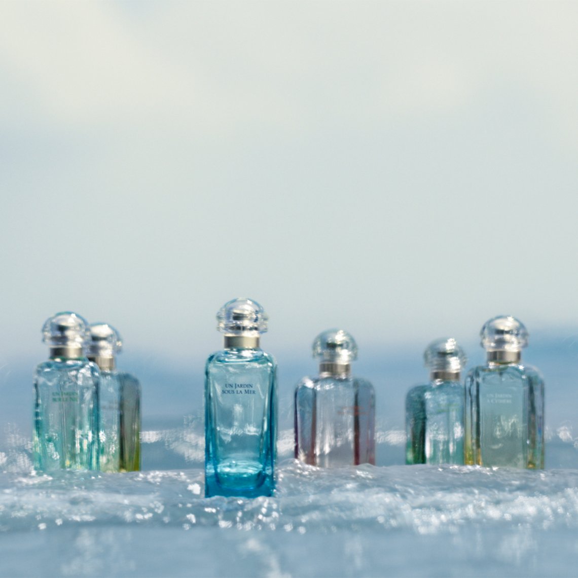 Flakonsabbildungen der Parfum-Jardin-Kollektion