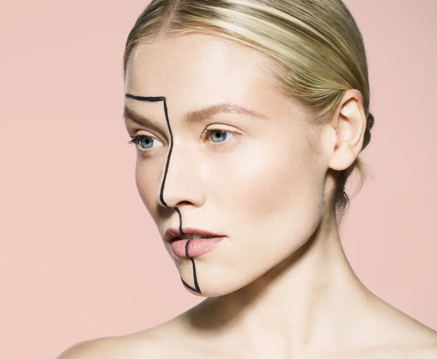 Symmetrisches Gesicht