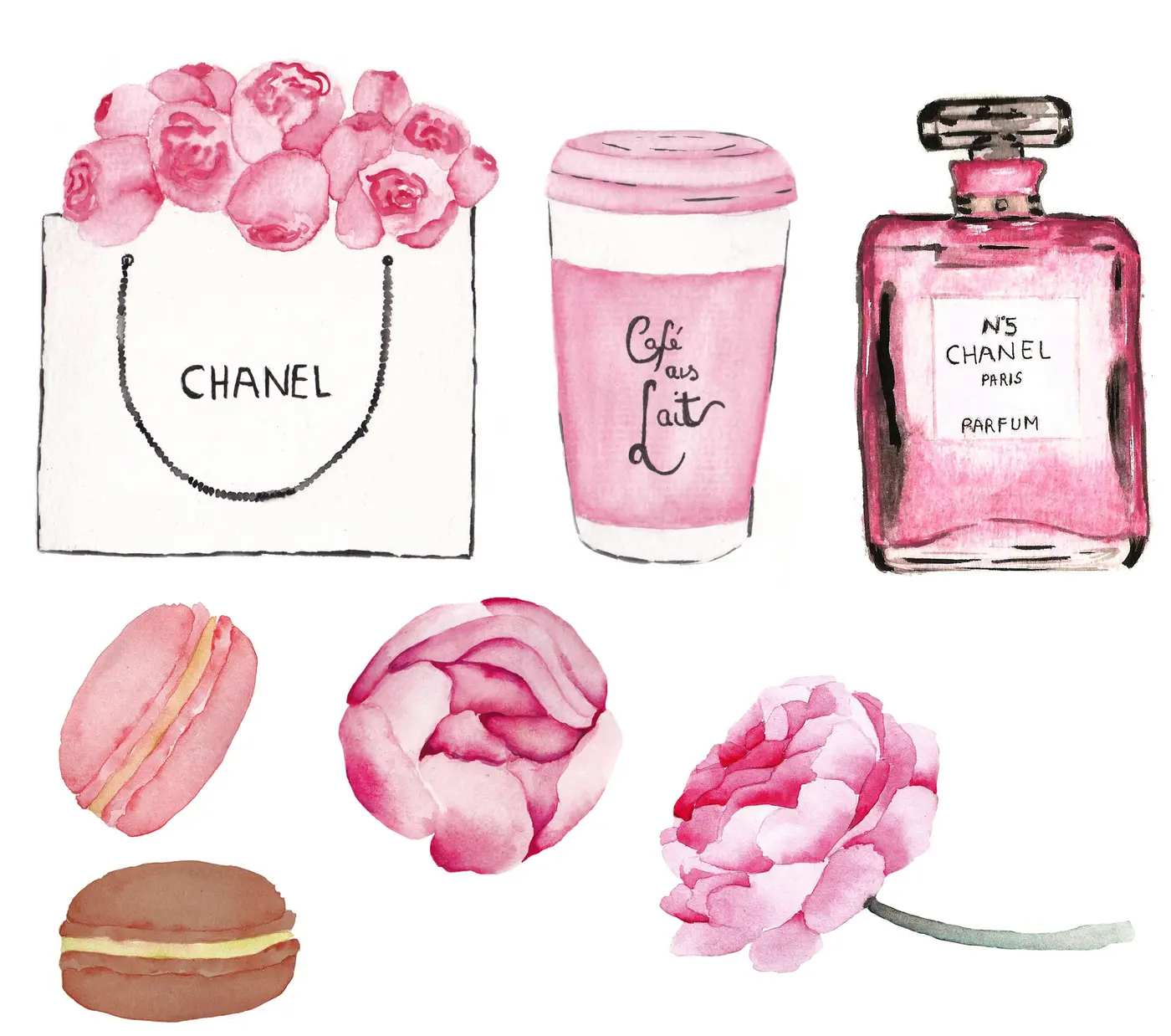 Chanel No 5 gezeichnet