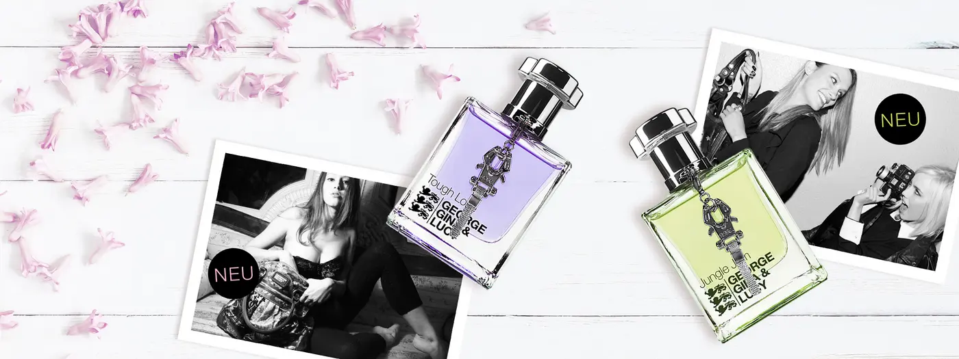 Die neuen George, Gina & Lucy Parfumflacons