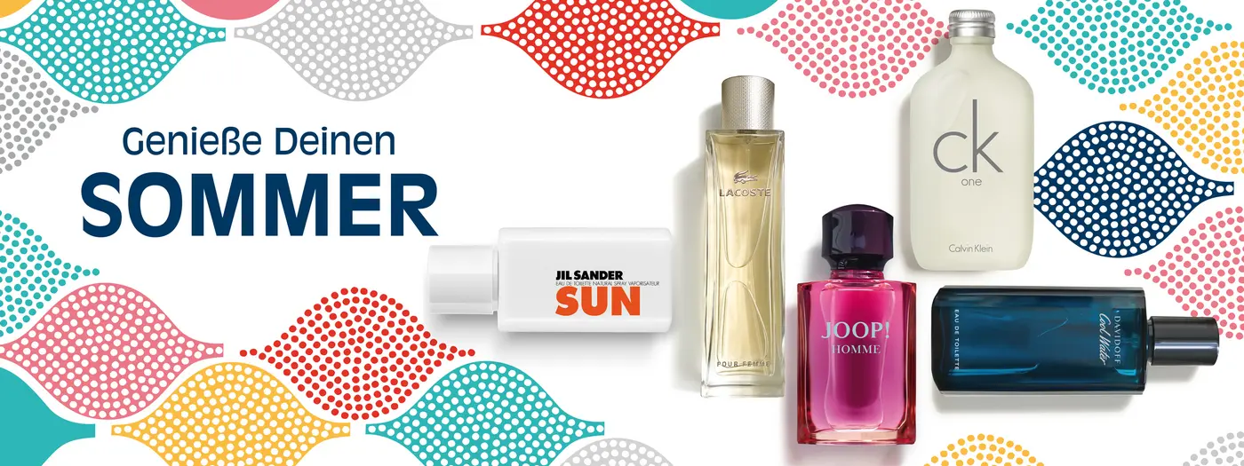 Parfumklassiker von CALVIN KLEIN, JIL SANDER, JOOP!, DAVIDOFF und LACOSTE