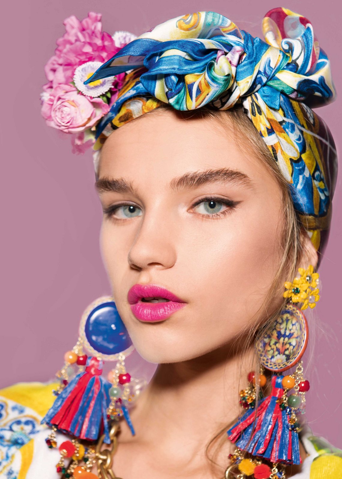 Model bei der Frühjahr/Sommer-Show 2019 bei Dolce &amp; Gabbana