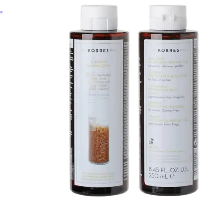 KORRES – HAARPFLEGE RICE PROTEINS & LINDEN - fine, thin hair