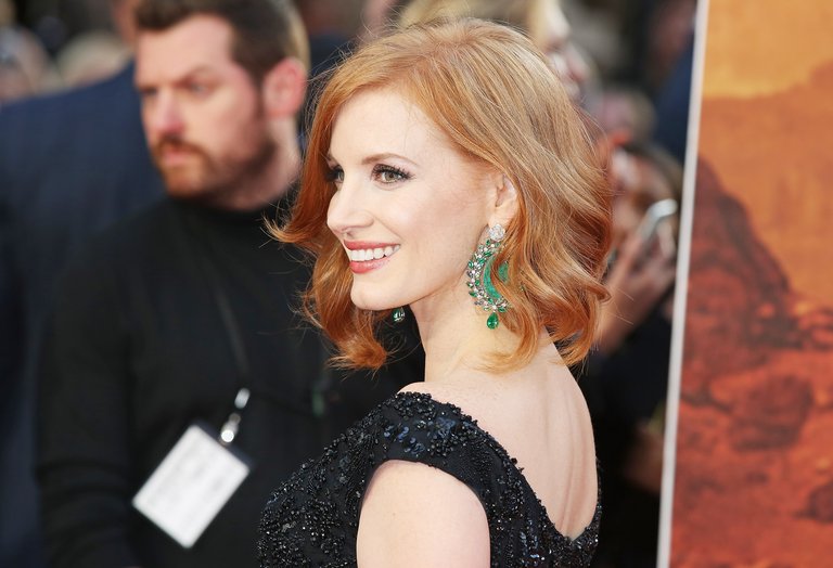 Jessica Chastain auf der Premiere von "Der Marsianer"