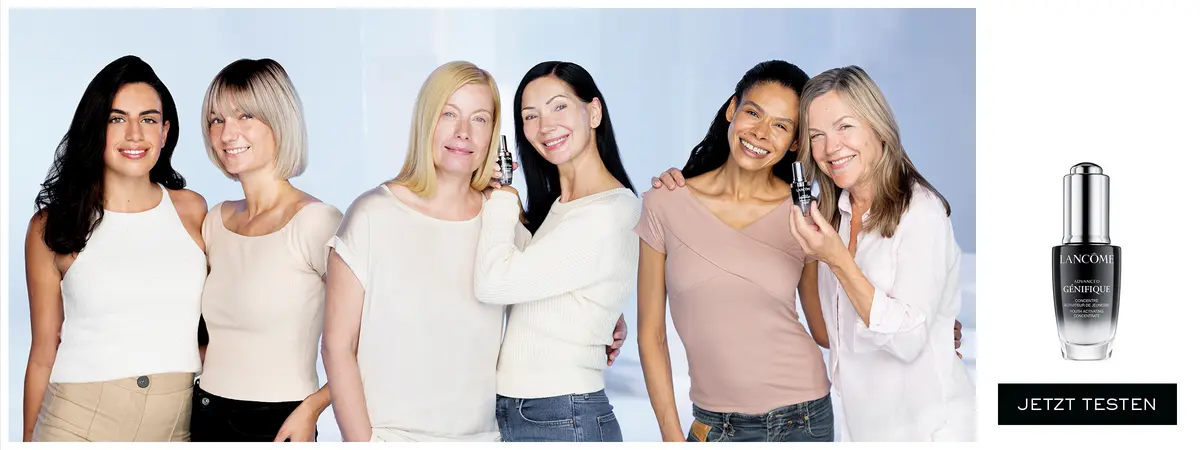 Advanced Génifique von Lancôme in der Hand von 6 Testerinnen