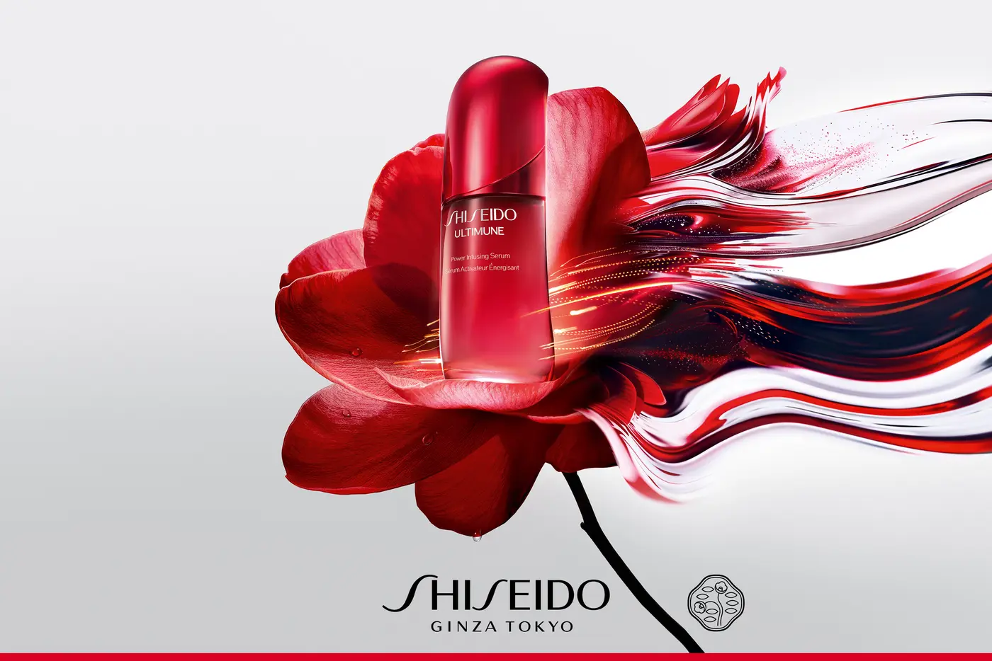 Ultimune Power Infusing Serum von SHISEIDO, Kampagnenvisual